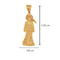 Dije Oro 10k - Santísima Muerte 5.2 x 1.8 cm