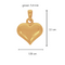 Dije Oro 14k - Corazón Liso 1.5 cm Ancho