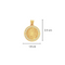 Medalla Oro 14k - Virgen de Guadalupe 2.5 cm con Zirconias