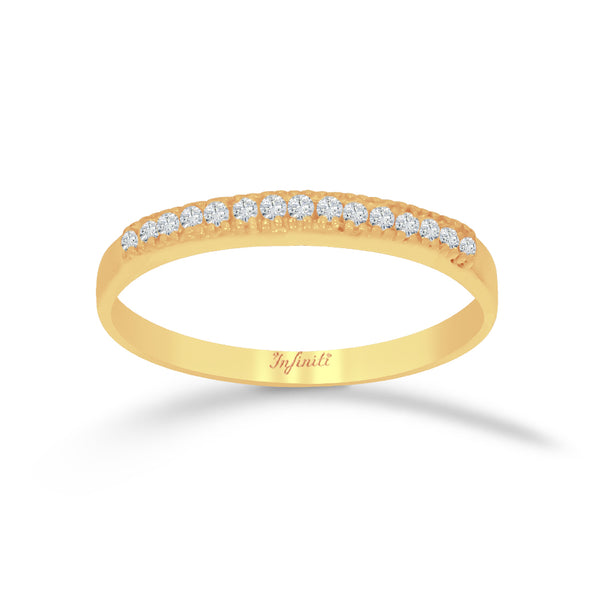 Churumbela Oro 10k con Zirconias de 1 mm