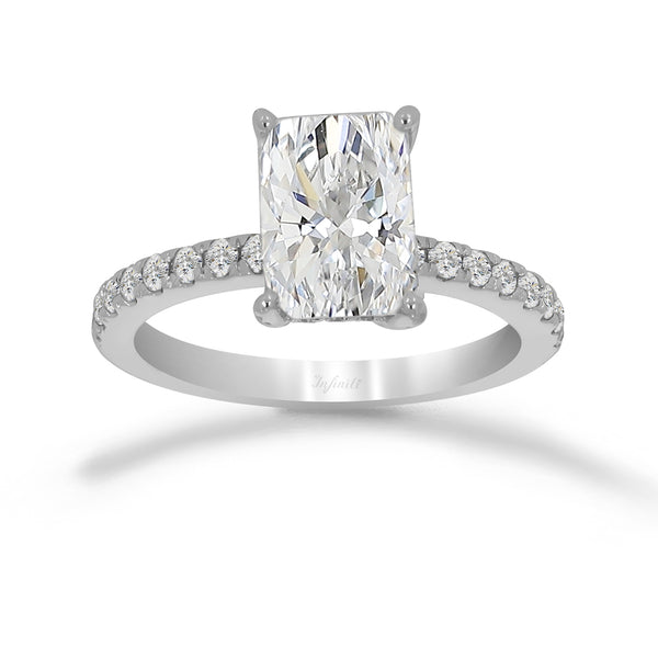 Anillo Oro 14k - 2.30 CTW Diamante de Laboratorio IGI