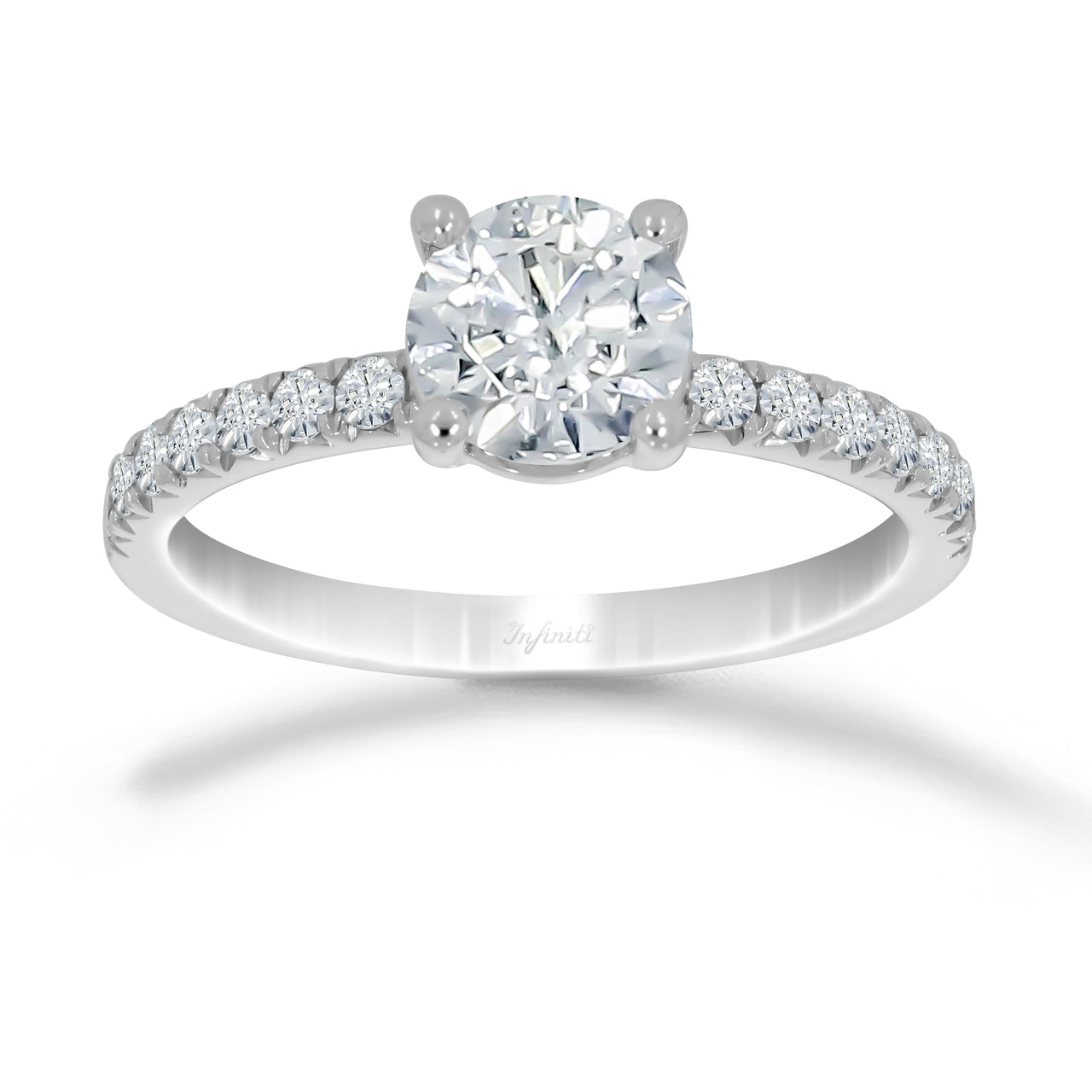 Anillo Oro Blanco 14k - 1.35 CTW Diamante de Laboratorio