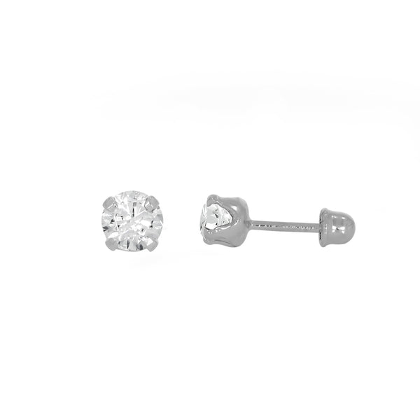 Broquel Oro Blanco 14k - Diamante Laboratorio 0.31 CTW