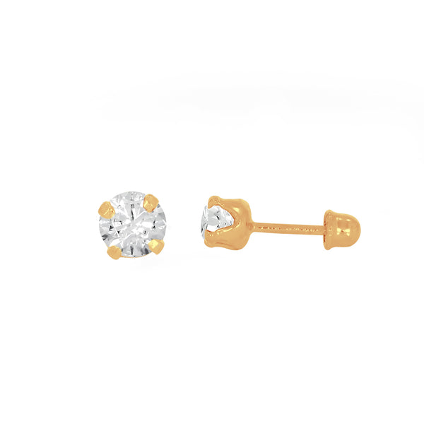 Broquel Oro 14k - Diamante Laboratorio 0.31 CTW