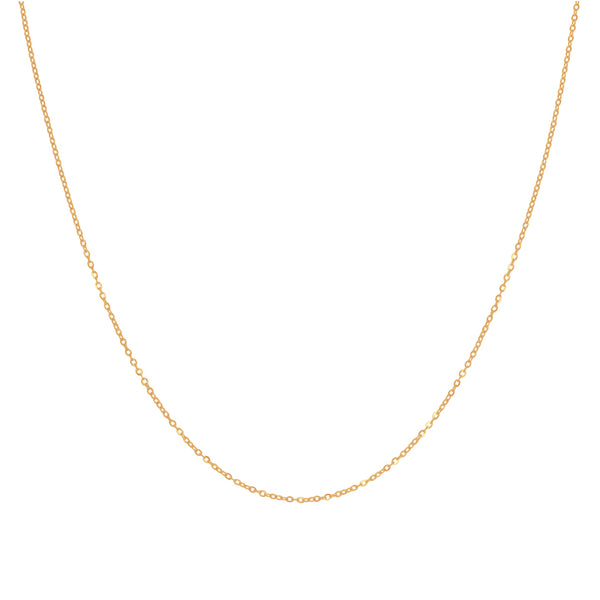 Cadena Oro 14k - Eslabón 1x1, 35/40/45 cm Largo
