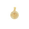 Medalla Oro 14k - San Benito con Zirconias