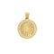 Medalla Oro 14k - Virgen de Guadalupe 2.5 cm con Zirconias