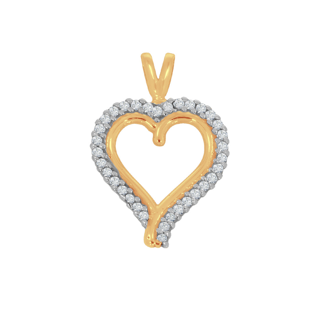 Dije de corazón con Zirconias