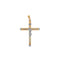 Cruz Oro 10k - Cristo en Oro Blanco, 6 cm Alto