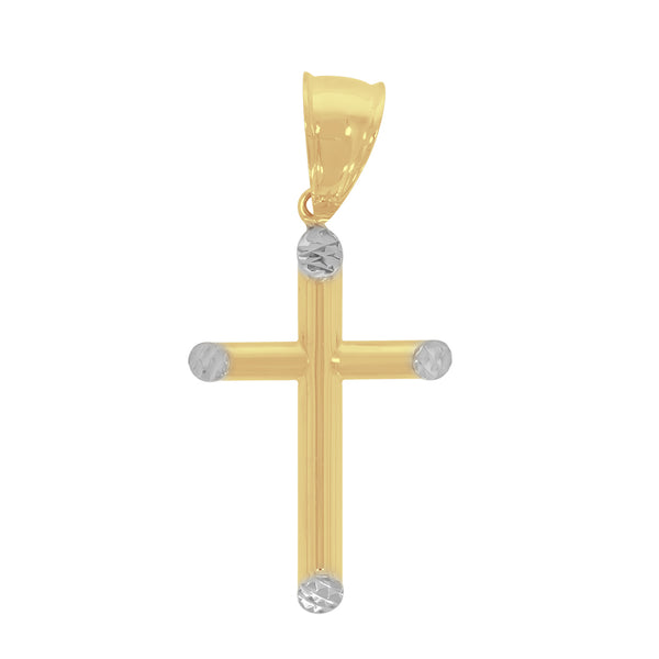 Cruz Lisa Oro 10k - 3.7 cm