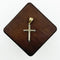 Cruz Lisa Oro 10k - 3.7 cm