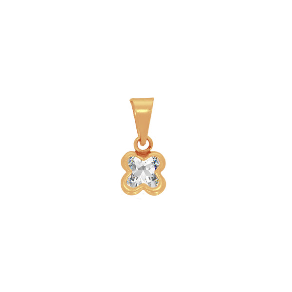 Dije Oro 10k - Flor Zirconia