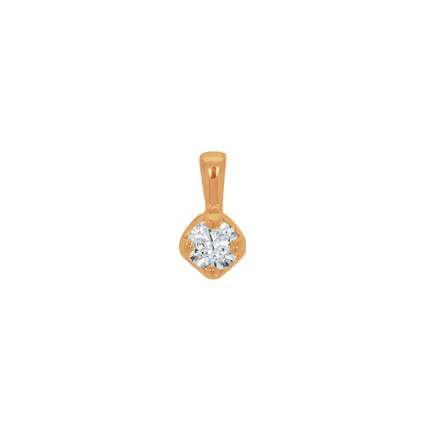 Dije Oro 14k - Moissanita 0.50 CT