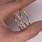 Arracada Oro 10k - Diamantada Diámetro 2.8 cm