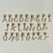 Dije Oro 10k - Letras Abecedario con Zirconias