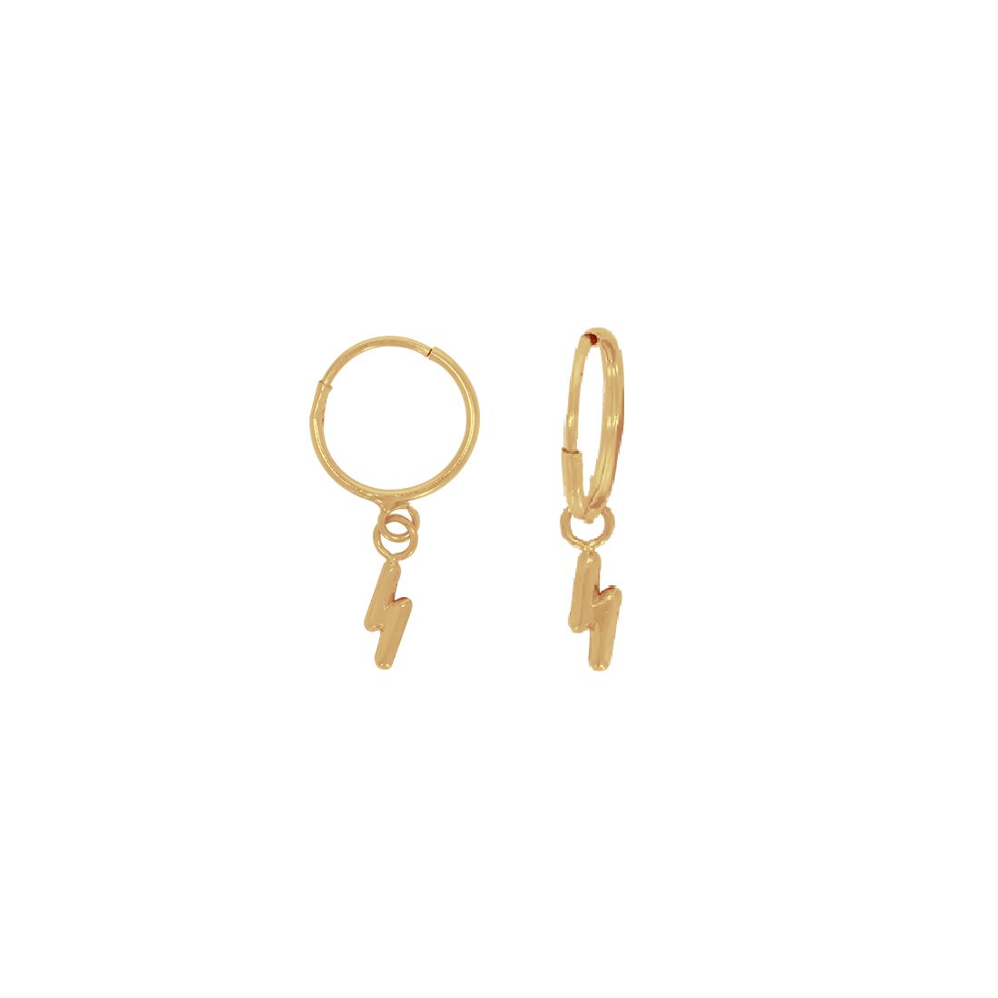 Piercing Oro 10k - Rayo 1 cm Alto