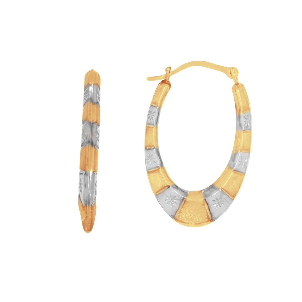 Arracadas Oro 10k - Diamantadas