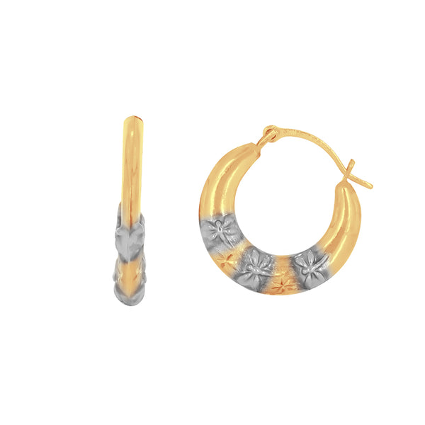 Arracadas Oro 10k - Diamantadas