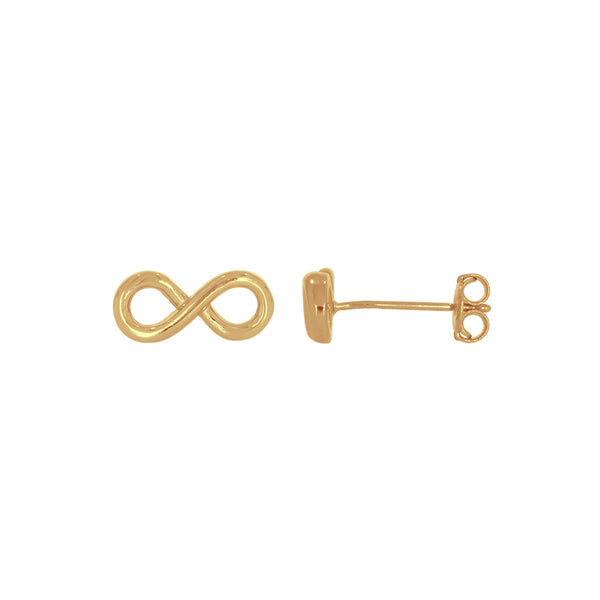 Broquel Oro Amarillo 10k - Infinito Liso