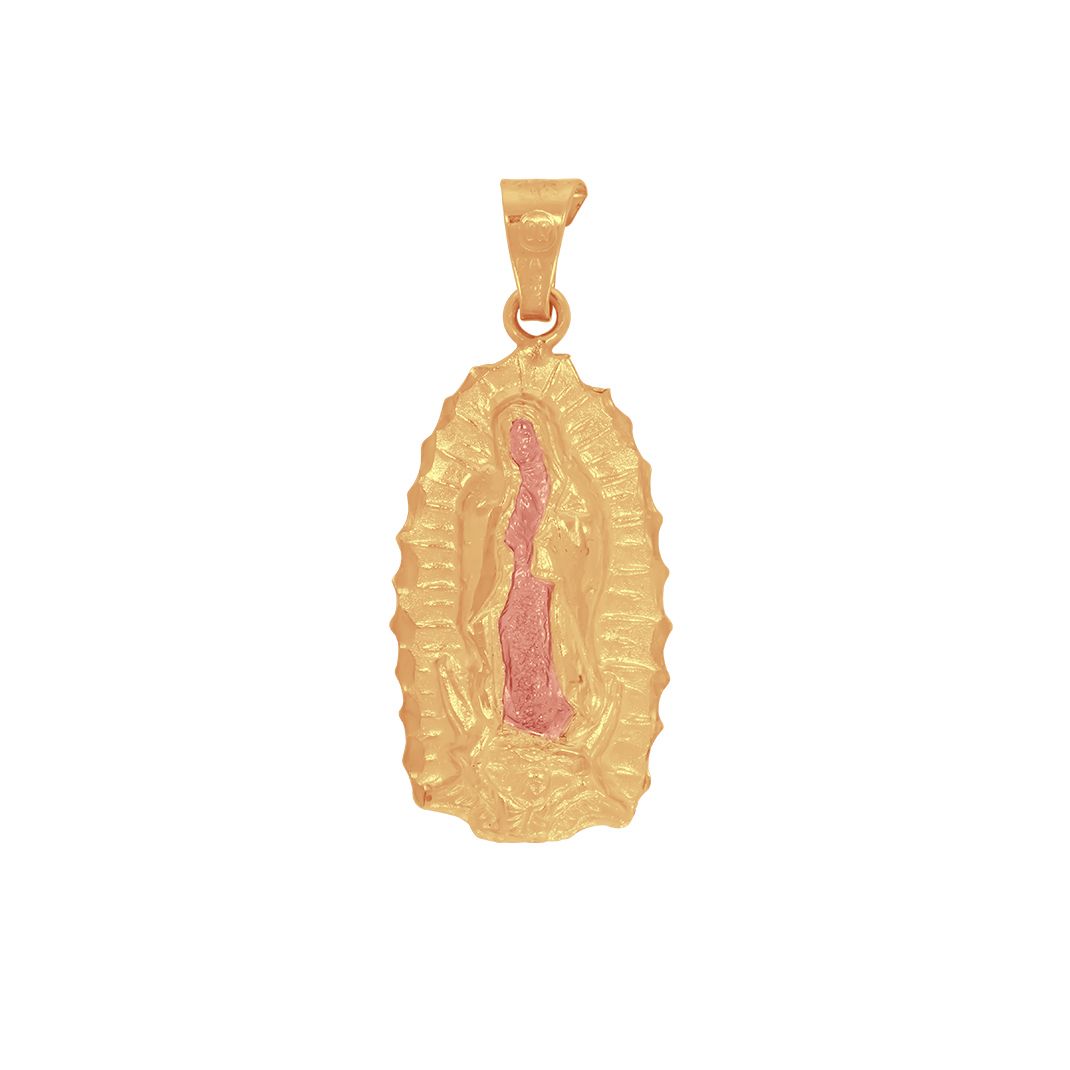 Dije Oro 10k - Virgen Guadalupe de 3.8 cm Alto