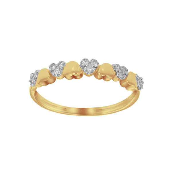 Churumbela Oro 10k, Corazon Liso y Zirconias - Infiniti Joyas