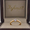 Anillo Oro Rosa 10k, Zirconia Central de 4.25 mm - Infiniti Joyas