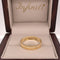 Argolla Oro Amarillo 10k - Diamantada con Bisel Liso, Ancho de 4 mm
