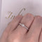 Anillo Solitario Oro Blanco 14k, Diamante de 15 Puntos - Infiniti Joyas