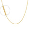 Cadena Oro 10k Torsal 35 cm, Ancho 1 mm - Infiniti Joyas