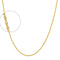 Cadena Oro 10k Torsal 50 cm, Ancho 1 mm - Infiniti Joyas