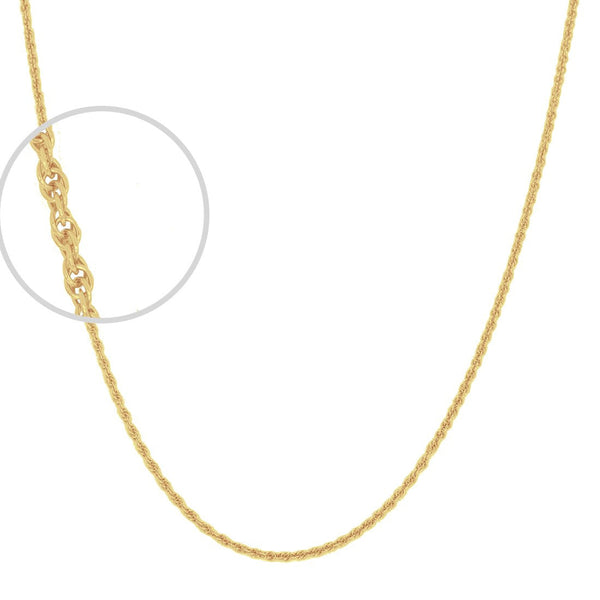 Cadena Oro 10k Torsal 40 cm, Ancho 1 mm - Infiniti Joyas