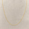 Cadena Oro 14k - Espiga Redonda 0.9 mm, 45/50 cm Largo
