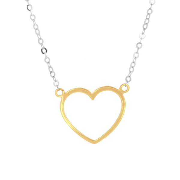 Gargantilla Oro 14k - Corazón Amarillo 45 cm Largo
