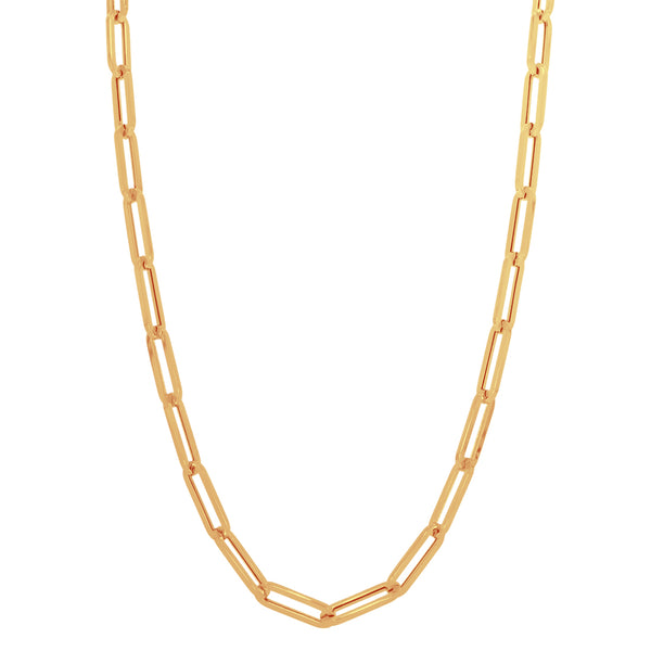 Cadena Oro 14k - Estilo Clip 45 cm de Largo, 1.6 x 0.5 cm Ancho
