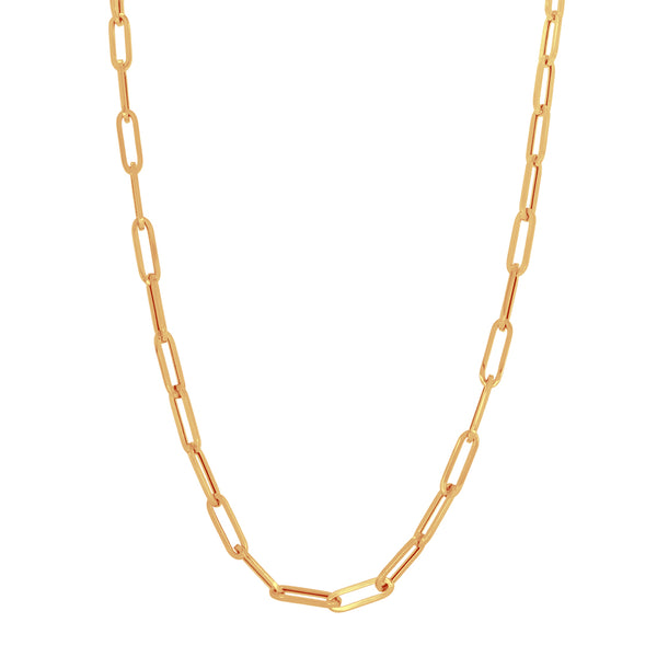 Cadena Oro 14k - Estilo Clip 45 cm de Largo, 1.3 x 0.45 cm Ancho