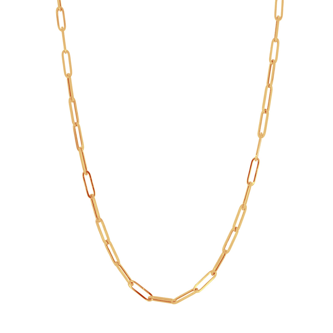 Cadena Oro 14k - Estilo Clip 45 cm de Largo, 1.1 x 0.35 cm Ancho