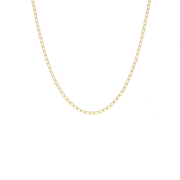 Cadena Italiana Oro 10k - Eslabón Largo 1 x 1, Largo 35/40/45/50 cm