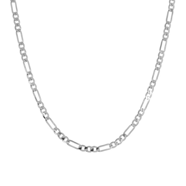 Cadena Oro Blanco 10k - Cartie 45/50/55 cm, Ancho 3 mm