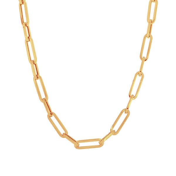 Cadena Oro 10k - Estilo Clip 40/45/50 cm de Largo, 5x1 mm Ancho