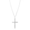 Gargantilla Blanco Oro 14k - Cruz con Diamantes de 11 Puntos Totales