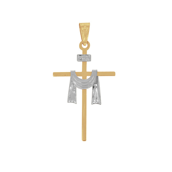 Cruz Oro 10k - Cruz con Manto