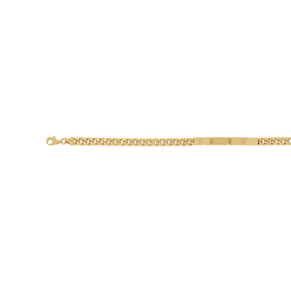 Esclava Oro 14k - Tejido Cubano 21 cm Largo