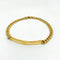 Esclava Oro 14k - Tejido Cubano 21 cm Largo