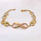Pulsera Infinito 18 cm, Oro Florentino 10k - Infiniti Joyas