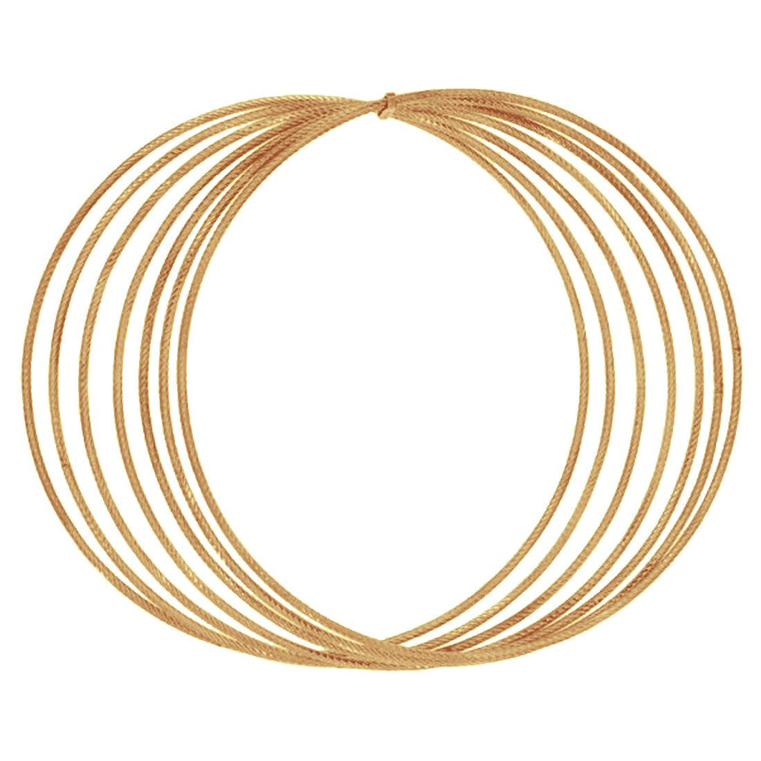 Semanario tubo Acabado Diamantado Oro 10k, 7 cm de Diámetro, Ancho 1 mm - Infiniti Joyas