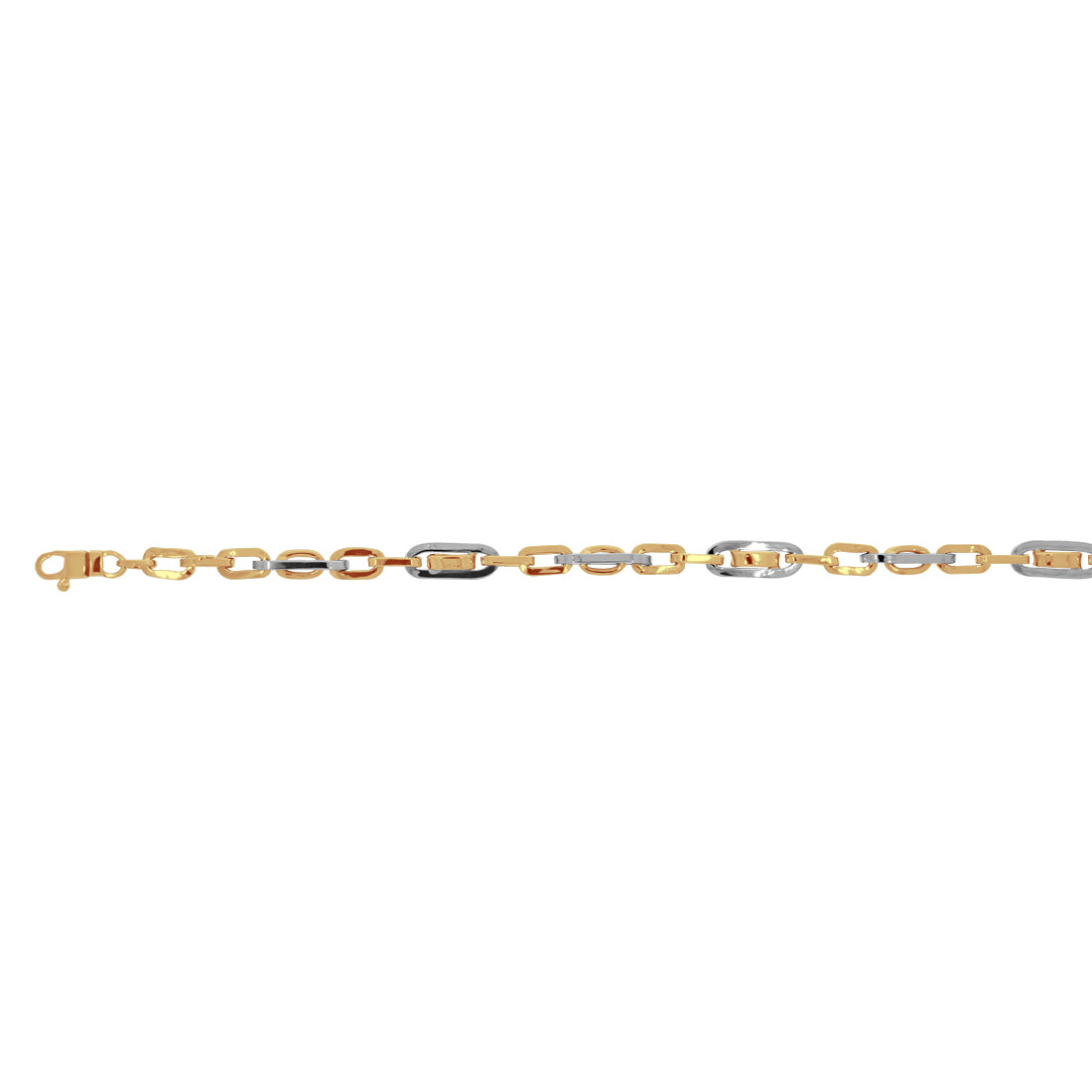 Esclava Oro 10k, Tejido Cadena Doble 5.2 mm Ancho