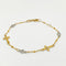 Pulsera Oro 10k - Cruces con Zirconias, Ajustable 16 cm - 17.5 cm