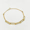 Pulsera Oro 10k - Rectangulos, Ajustable de 16.5 a 18 cm
