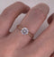 Anillo Oro Rosa 10k - Zirconia Central 5.5 mm