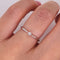 Anillo Oro Blanco 14k - Solitario Diamante 0.045 ct